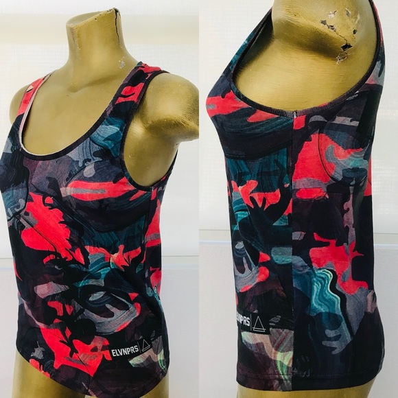 NWT ELEVEN PARIS x PHARRELL WILLIAMS Camo Art Print TANK TOP Size XS - Picture 4 of 9